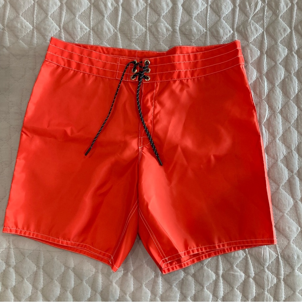 Birdwell Men's Bright Red Swim Board Shorts
